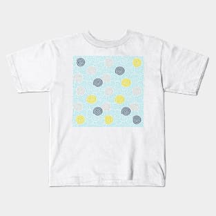 Waves And Swirls Kids T-Shirt